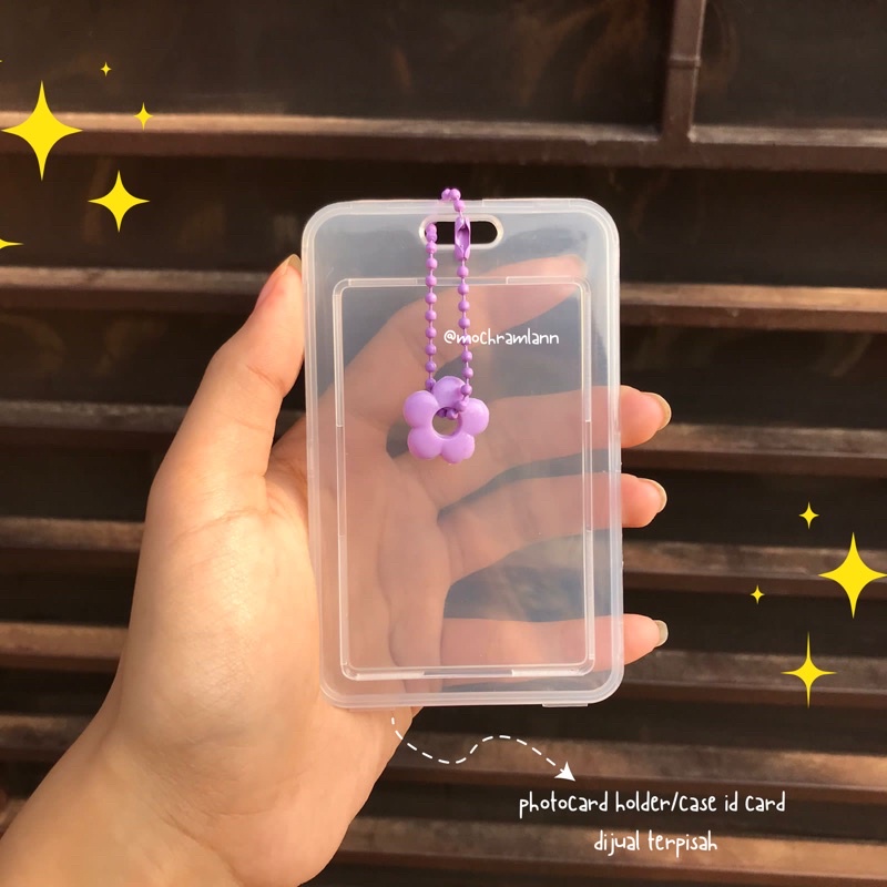 (GANTUNGAN SAJA) FLOWER Strap Ball Chain / Gantungan Case Id Card / Gantungan Card Holder / Gantungan Tas Bentuk Bunga