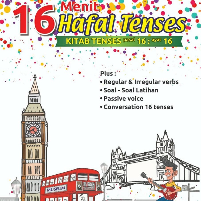 

❤BISA COD❤ Buku 16 menit hafal tenses