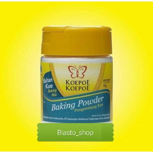 

Toko-Bahan-Kue- Kupu Kupu Baking Powder 45 G -Terlengkap-Termurah-Dijamin.