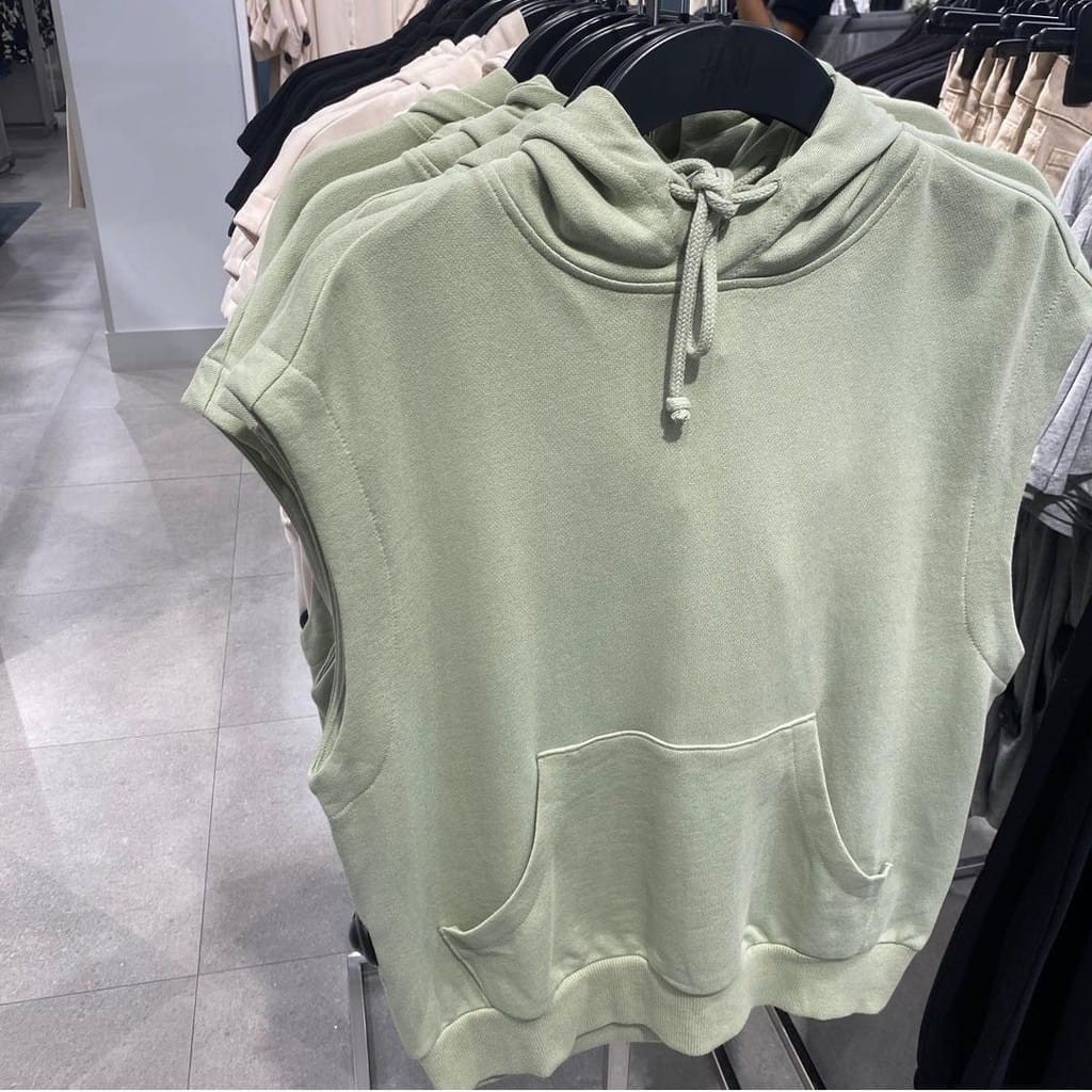 ROMPI HOODIE SWEATER FLEECE TEBAL - VEST SWEATER