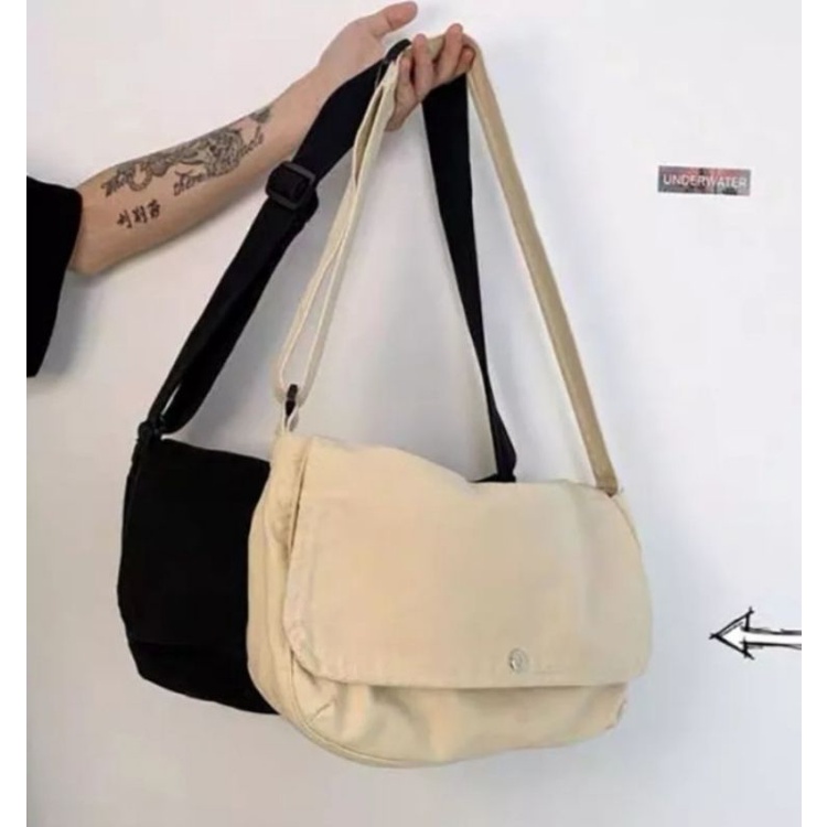 TAS SLEMPANG CANVAS UNISEX CLASSIC/TOTE BAG/SLING BAG PRIA/WANITA