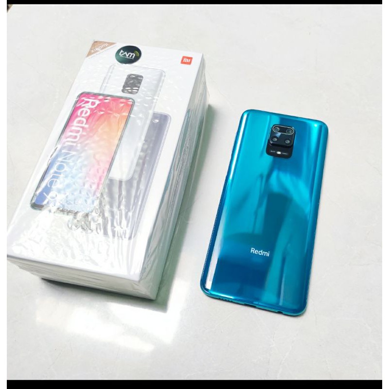 Xiaomi Redmi Note 9 Pro Aurora Blue Biru Ram 8GB - 128 GB Fullset Mulus