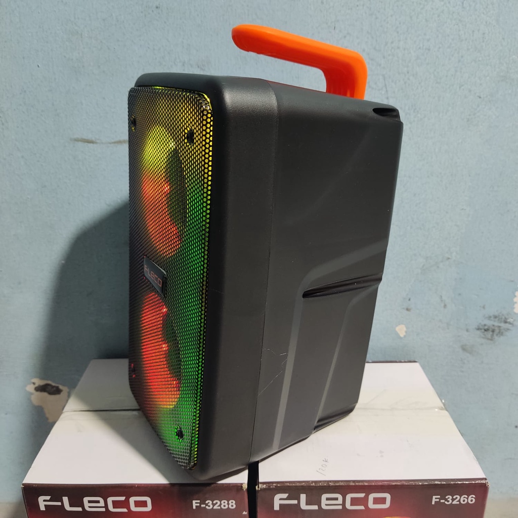 [BISA COD] SPEAKER BLUETOOTH PORTABLE FLECO F-3266 RADIO FM/MEMORI/MP3 EXTRA BASS