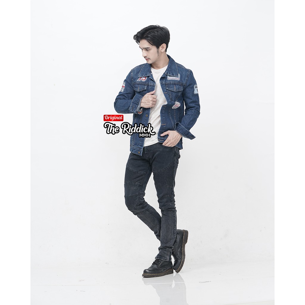 Keyzha - Jaket Jeans Pria / Jaket Jeans Original / Jaket Jeans Terbaru / KJ002
