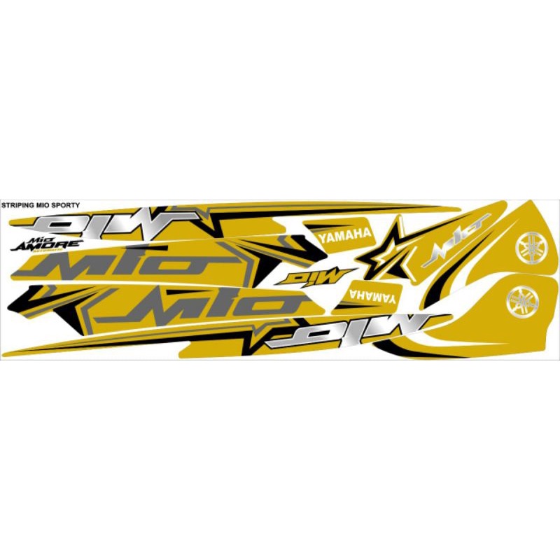 STRIPING MIO AMORE / STIKER AMORE / LIST BODY MOTOR MIO SPORTY / SMILE / LAMA / VARIASI MOTOR MIO