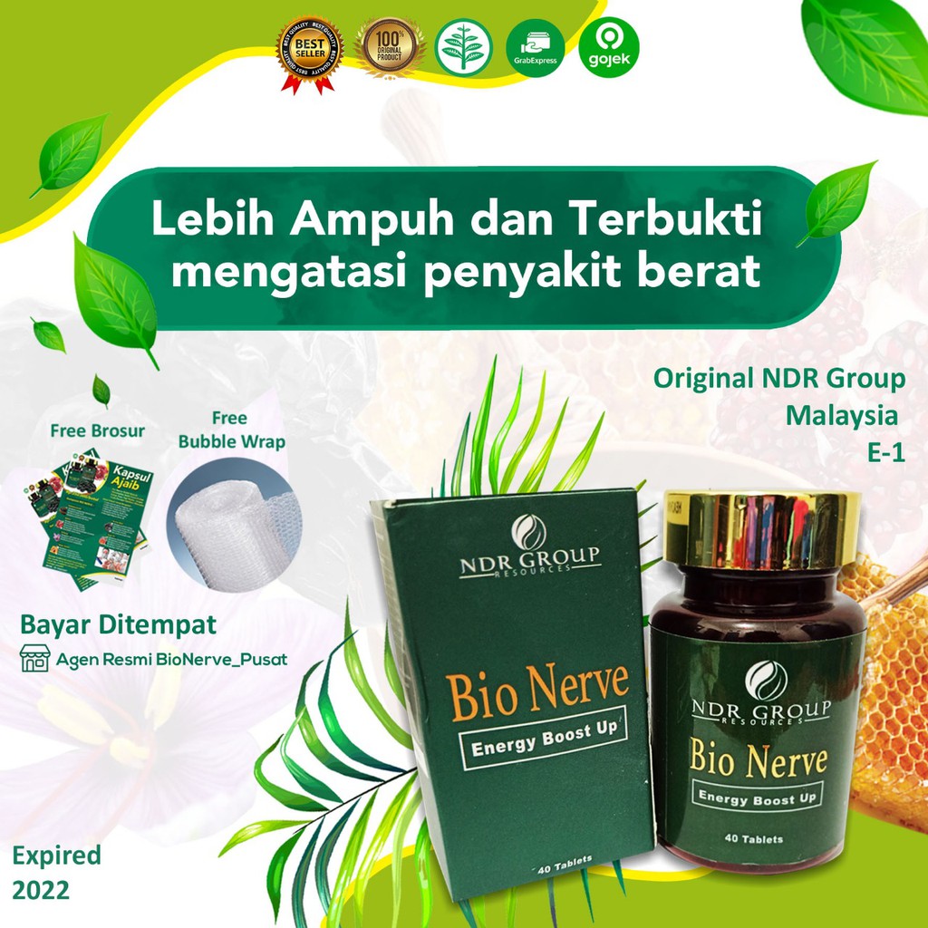 Obat Herbal Asam Urat Bio Nervee 100% Original Malaysia Bionerve Bionervee Obat Struk Lambung Ampuh-NDR Malaysia