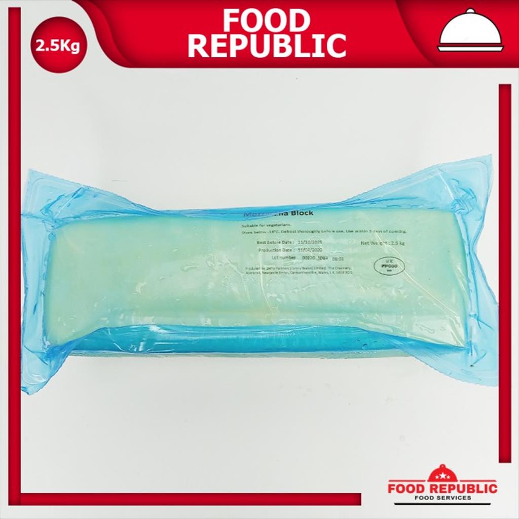 

MOZARELLA CHEESE DAIRY PARTNER 2.5 KG - KEJU MOZZARELLA IMPORT HALAL
