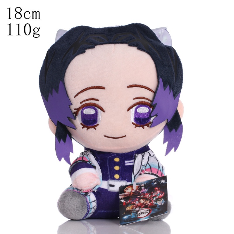 1pc Mainan Boneka Stuffed Plush Demon Slayer Yaiba Kamado Tanjirou Tomioka Douma Sabit 20cm Untuk Hadiah Anak