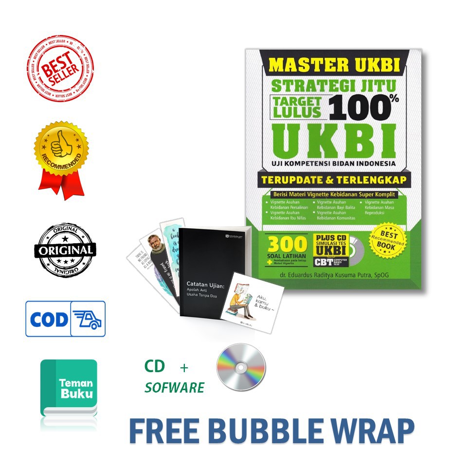 Master Ukbi Uji Kompetensi Bidan Indonesia Bonus Cd Buku Edukasi Notes Habis Shopee Indonesia