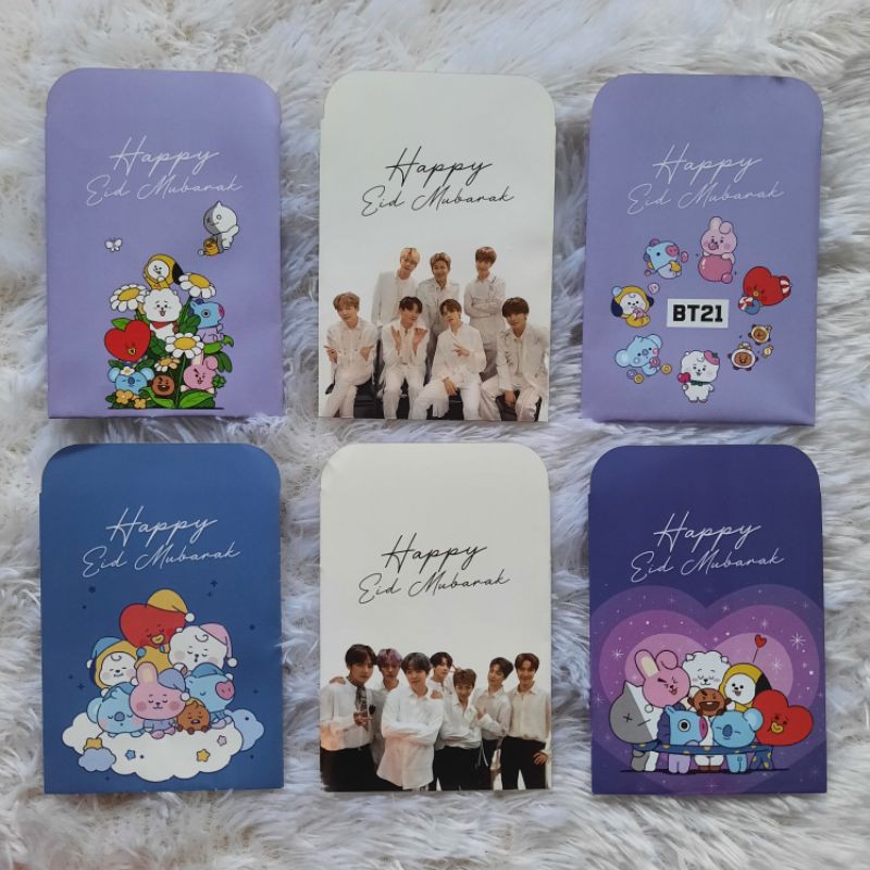 [READY STOCK]AMPLOP THR LEBARAN BT21 BTS SATUAN 1PCS