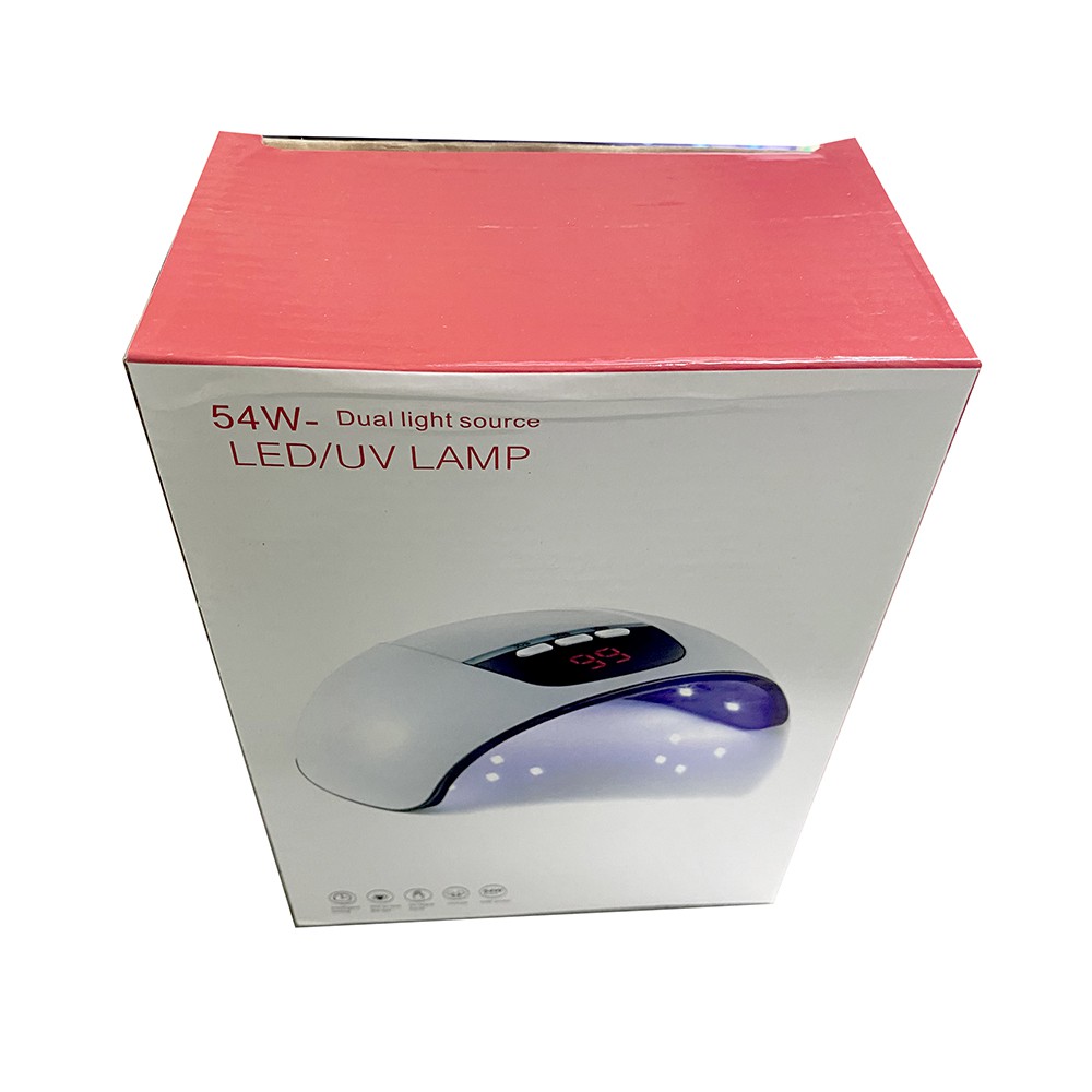 Bisa COD Alat Kecantikan Pengering Kutek Kuku UV LED Nail Dryer 54W - LKE SUN-X5 - White