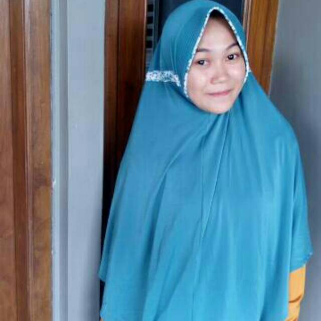 khimar instant jersey motif jumbo jilbab motif jumbo