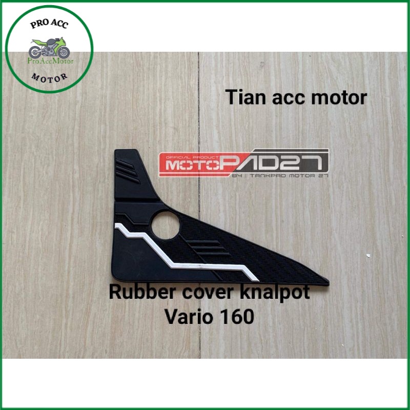 motopad27 stiker sticker Rubber cover knalpot Honda VARIO 160