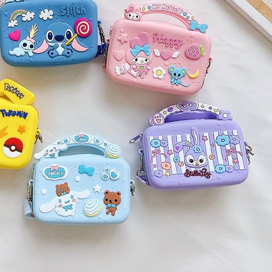 ➣ Leleoncare TAS MINI FASHION JELLY ANAK SELEMPANG / TAS SELEMPANG ANAK JELLY KARAKTER / SLING BAG A