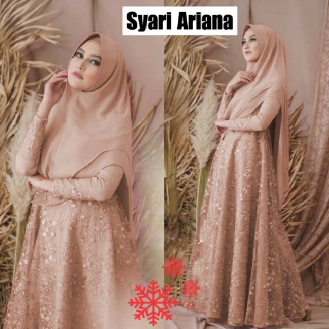 XC - Syari Ariana / Gamis Terbaru /Syari Wanita / Gamis Muslim / Syari Trendy Kekinian / Best Seller