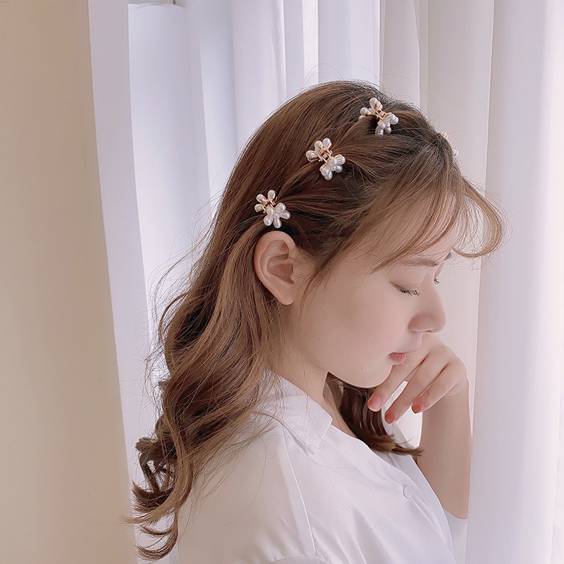 OVERFLOWS.ID Jepit Rambut Bunga Daisy Jedai Mini Motif Bunga Bahan Besi Elegan Murah Import