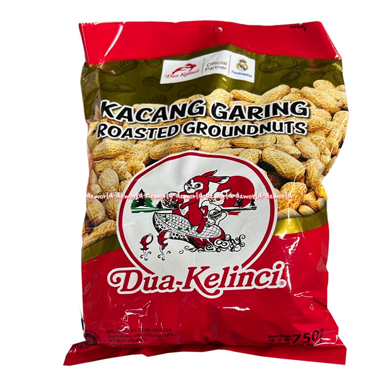 Dua Kelinci 750gr Kacang Garing Roasted Ground Nuts 2Kelinci Kacang Kriuks Peanuts Nut 2 Kelinci Cemilan Kacang Roast 750 gram