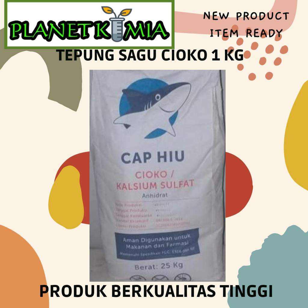 Cioko Cap Hiu Kalsium Sulfat 1 KG Food Grade Best Quality MURAH MERIAH