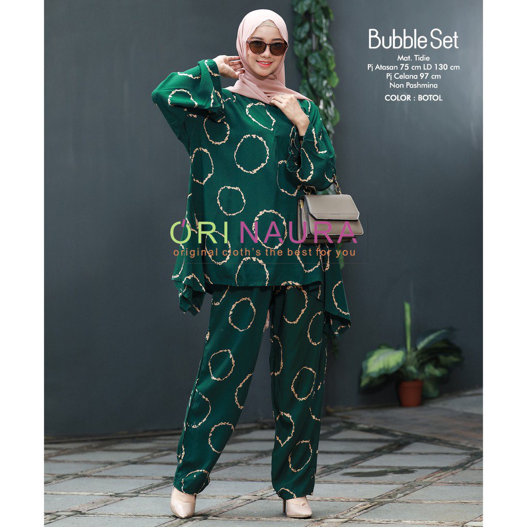DASTER LENGAN PANJANG NEW ARRIVAL Setelan ONE SET Rayon Oversize CP Waka Kope Pecah Jumbo Fit XXXL-ST WAKA CINCIN HIJAU