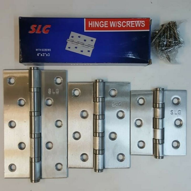Engsel Pintu Jendela SLG 3"/4"/ 5" Engsel Tebal Merk SLG/Engsel Stainless
