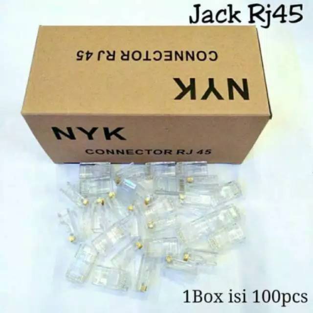 Connector Rj45 NYK isi 100pc - Konektor Rj 45