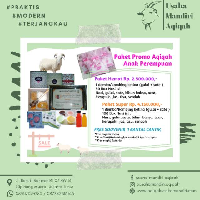 

Promo Aqiqah Murah Anak Perempuan & Laki-laki