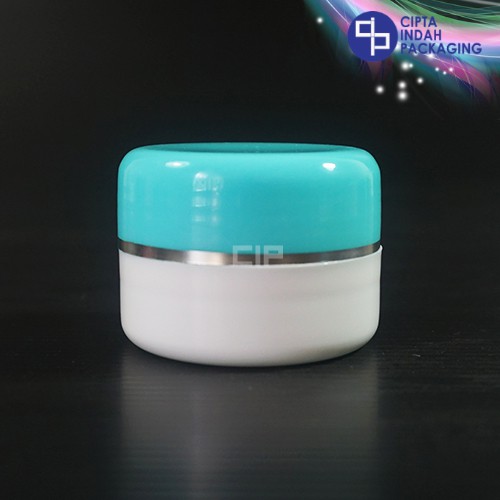 Pot Cream 12,5gr Hijau Tosca Putih - List Silver