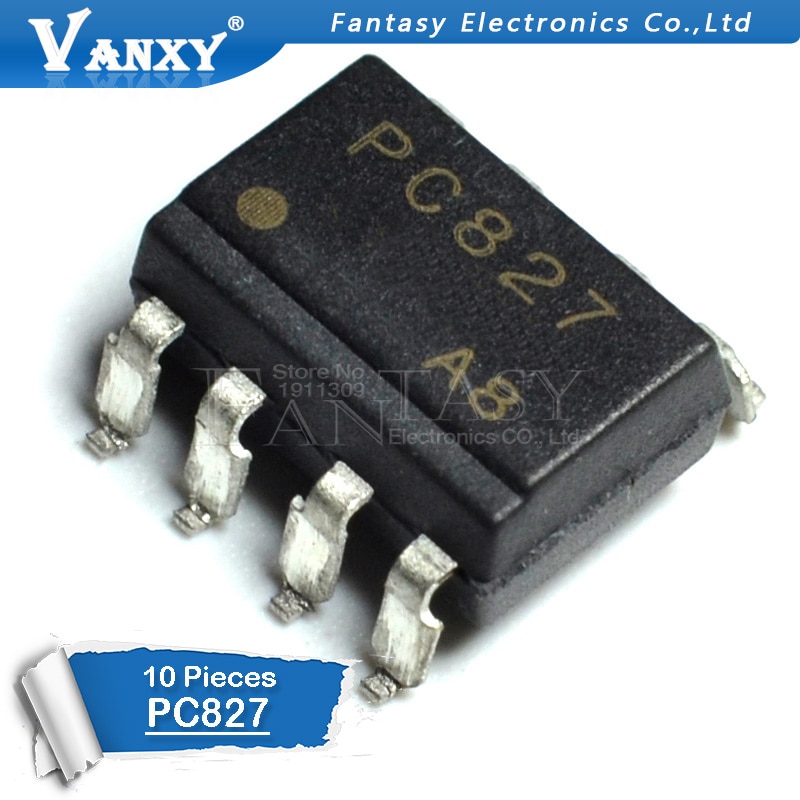 (Ready Stock) 10pcs PC827 SOP-8 EL827 TLV827 TLV-827 SOP optoisolator Fotoelektrik Kopel optoisolator