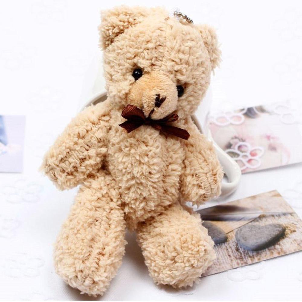 Timekey Boneka Stuffed Plush Beruang Teddy Mini 14CM Untuk Hadiah Natalpernikahan A5T1