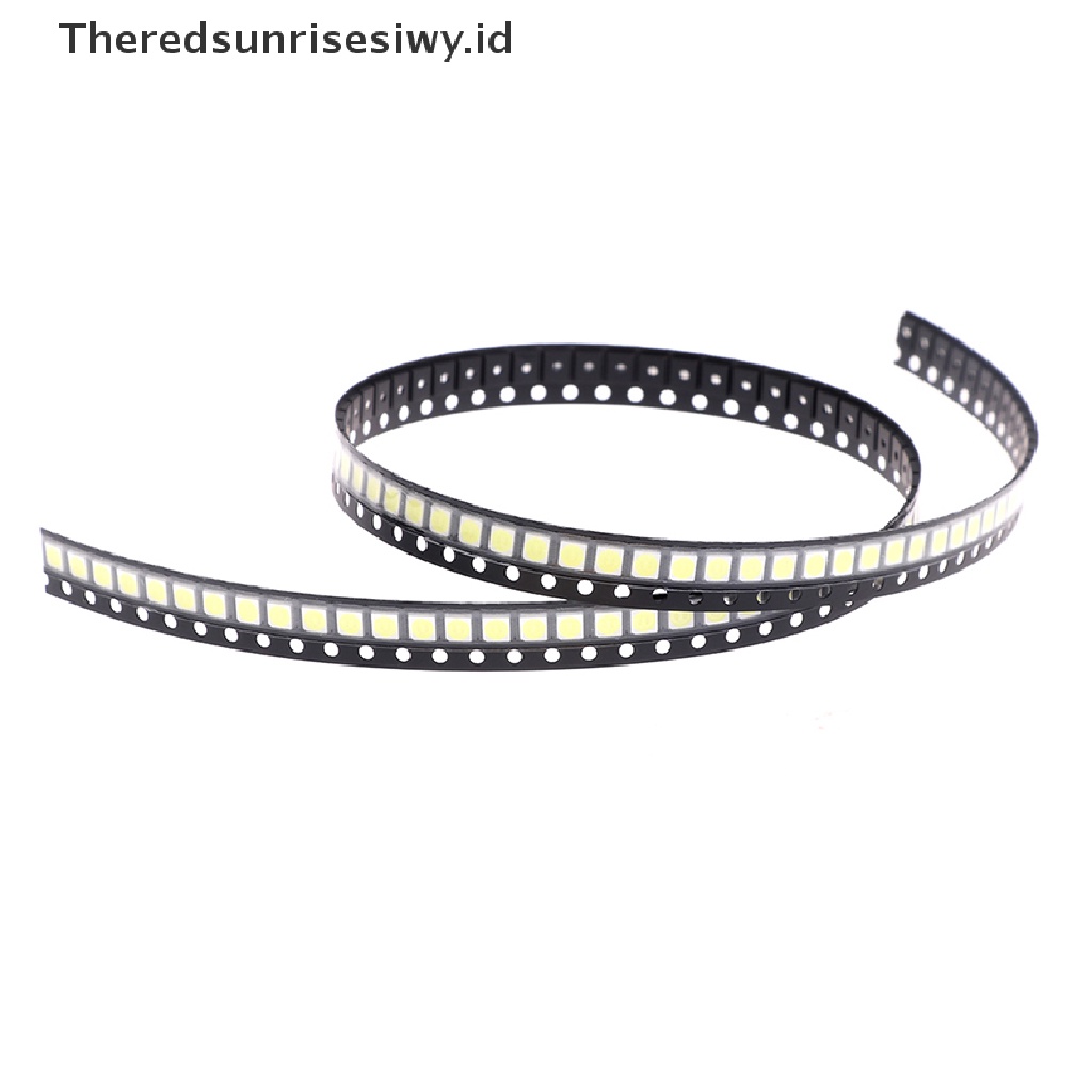 (Theredsunrisesiwy.Id) 100pcs Chip Led Smd 2835 / 3528 1w 3v Warna Cold White Untuk Tv