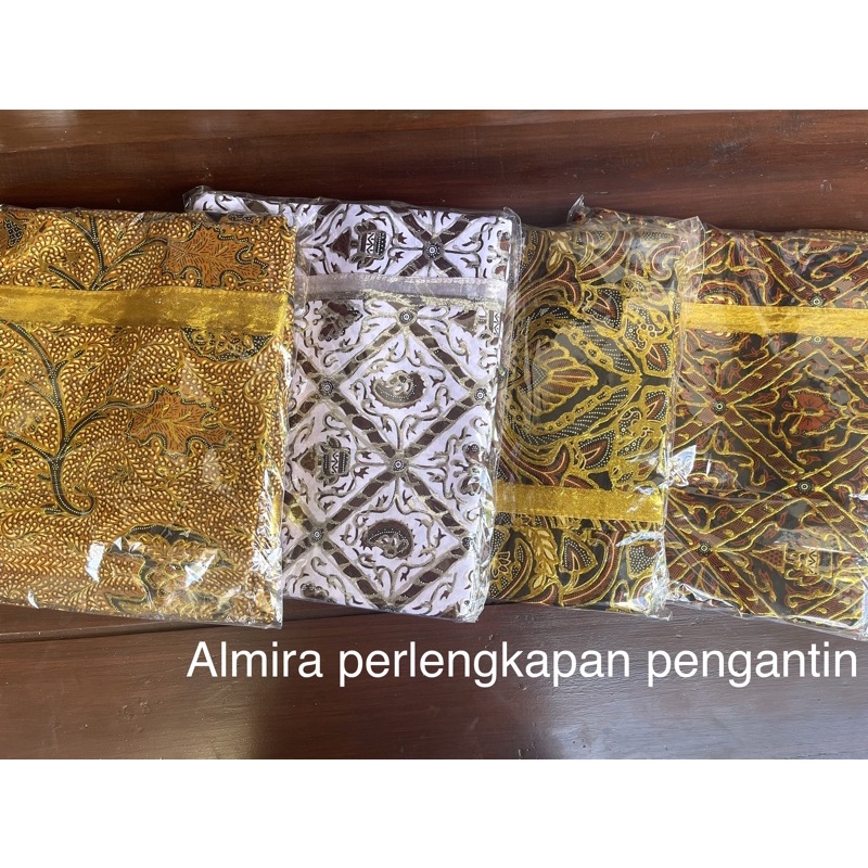 Jarik prada manten / jarik prodo motif coklat dan putih (isi 2 pcs)