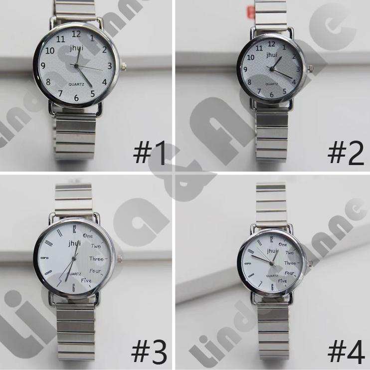"PGR. 500831" Jam Tangan Analog Jhui Casual Strap Rantai Magnet Silver / Jam Tangan Rantai Jhui