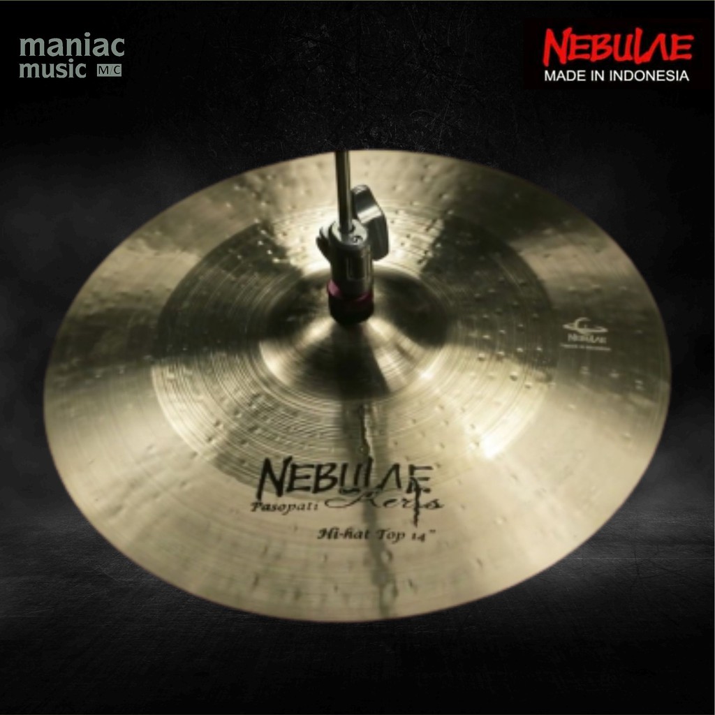 Nebulae Keris Pasopati Hihat 14 Inci - Cymbal. Bronze B20. Pop. Rock. Artist. Profesional