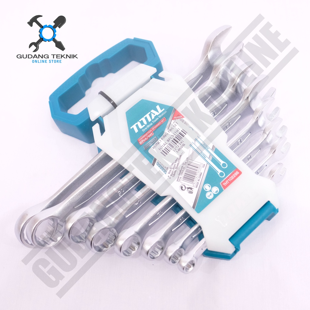 Kunci Ring Pas 1 Set 8pcs TOTAL THT102286 / Combination Wrench 1 Set 8 pcs TOTAL - Kunci Pas Ring 8pcs Set