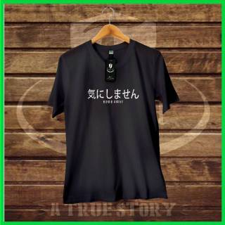 Kaos Tulisan Jepang BODO AMAT Kaos Wnaita Murah Baju Kaos Tulisan Jepang BODO AMAT Kaos Wnaita Murah Baju