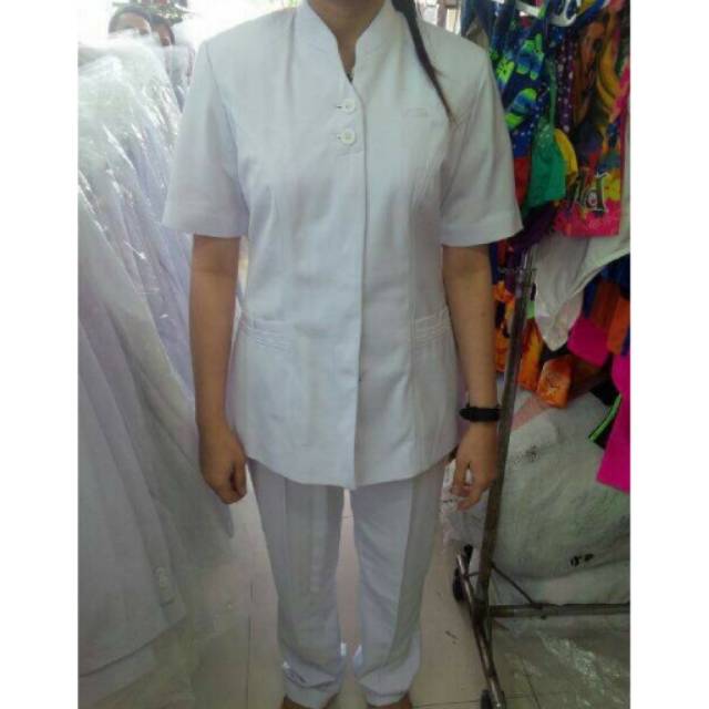 Baju dinas bidan dan perawat ASLI merk DUA SAUDARA.