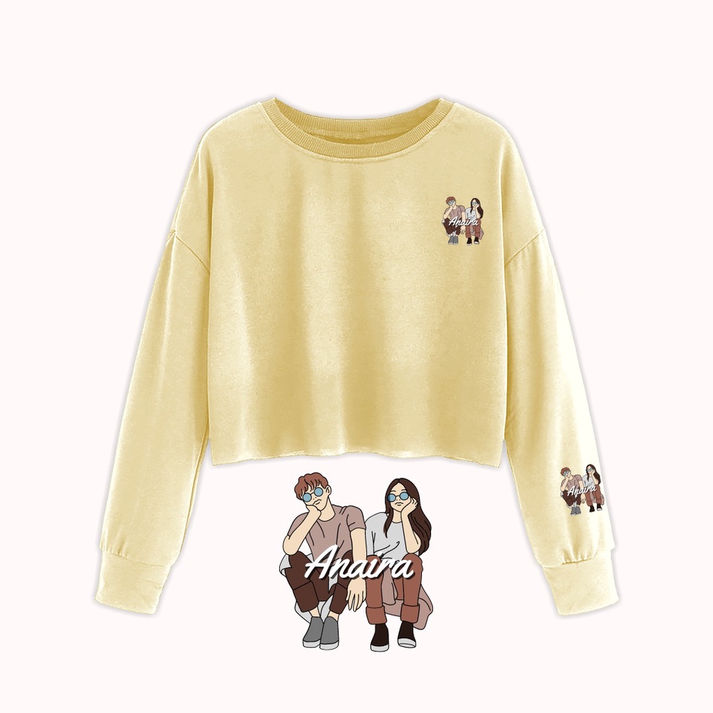 SWEATER CROP ANAIRA COUPLE WANITA ANAIRAOFFICIAL