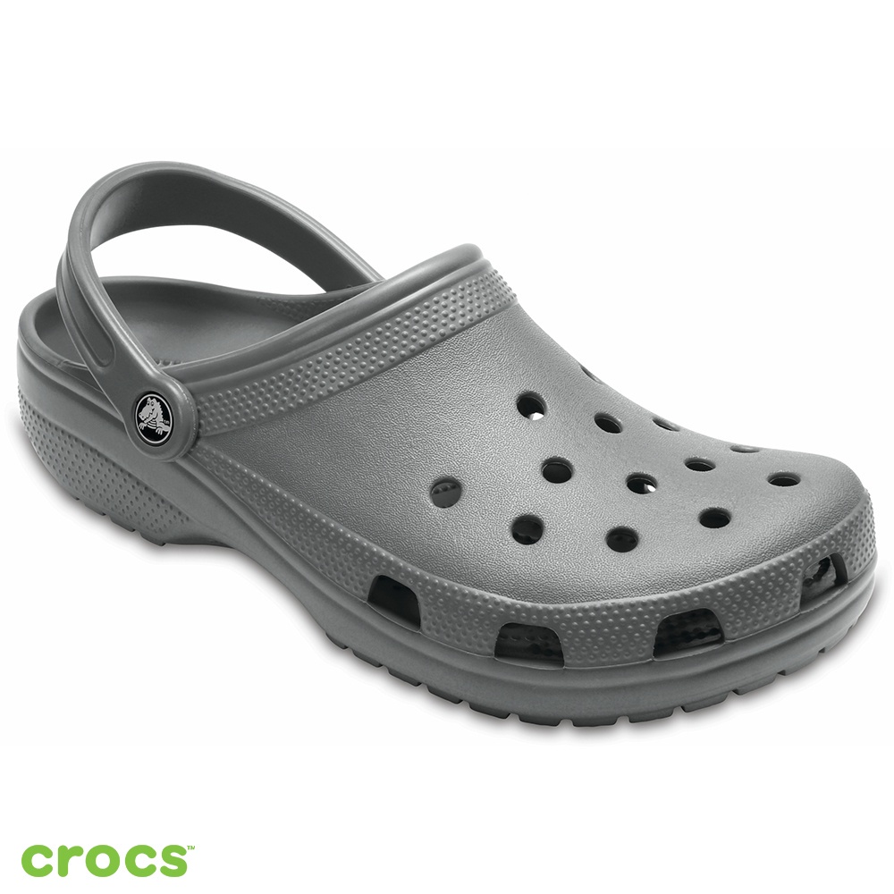 Crocs Classic Clog / Sandal Pria dan Wanita / Slop Unisex  / Crocs Unisex / Sandal Unisex / Sandal Tahan Air - GRAY -10001-0DA