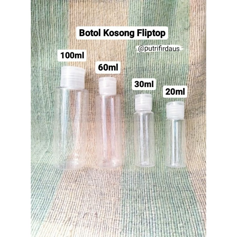 Botol Kosong Fliptop 20ml 30ml 60ml 100ml