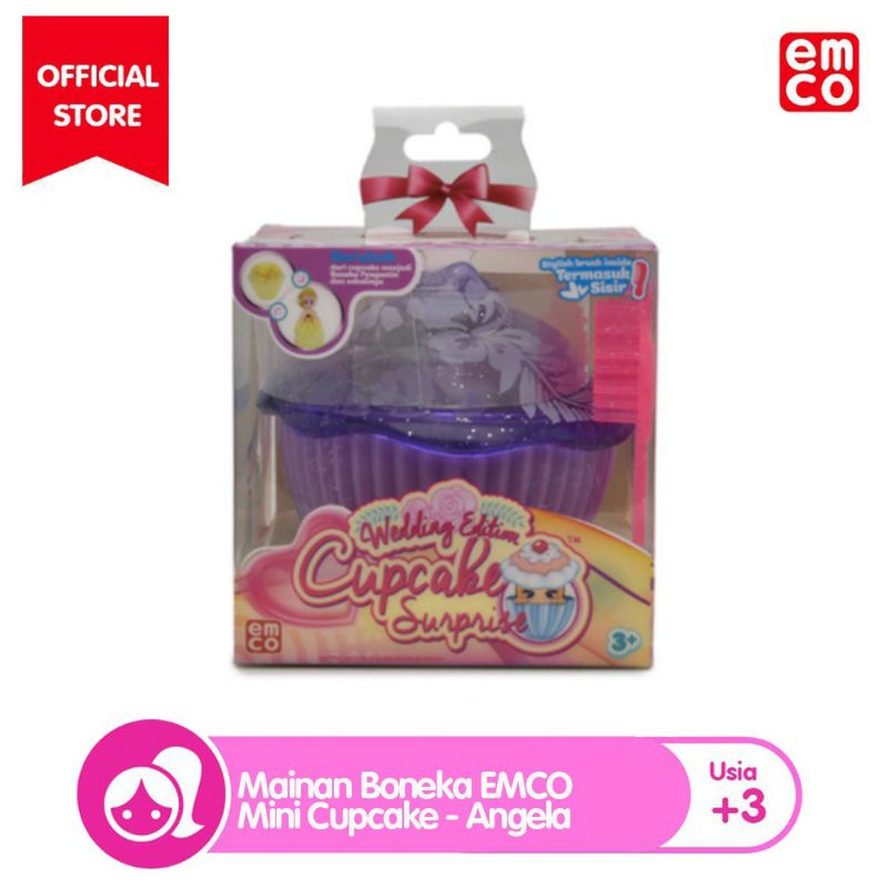 EMCO Mainan Boneka Cupcake Surprise Wedding Edition - Boneka Barbie / Kejutan untuk anak