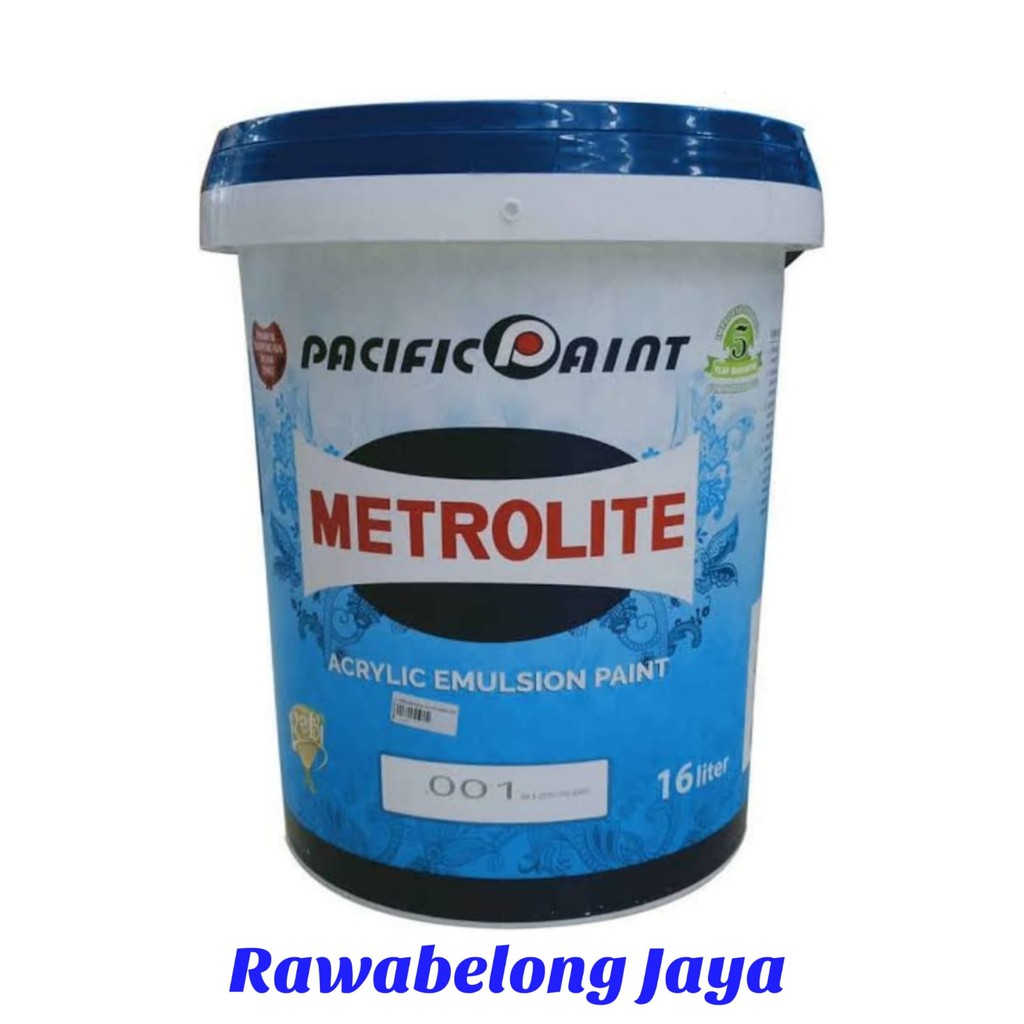 Jual Cat Tembok Metrolite Putih Pail 16 Liter Shopee Indonesia 7094