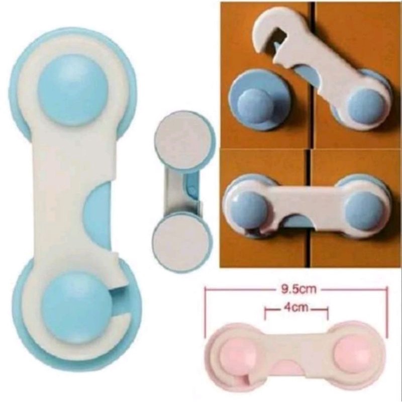 Kunci Kait Pengaman Pintu / Rak Lemari, Laci, Kulkas dll (Baby Safety Lock)