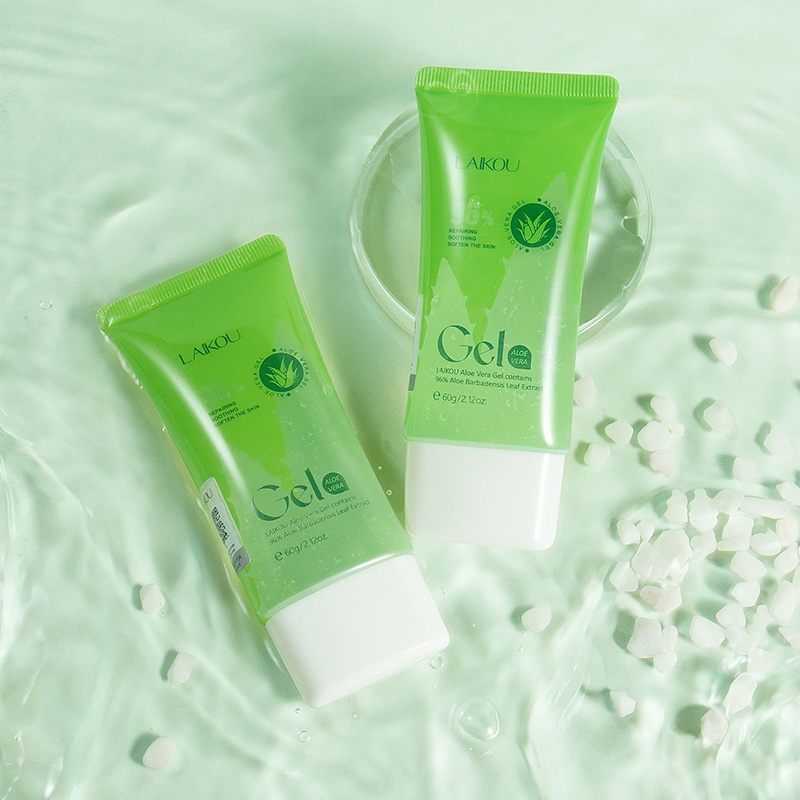 LAIKOU 96% Aloe Vera Cleanser Pembersih Pori-pori Mengurangi Jerawat Kontrol Minyak 50g