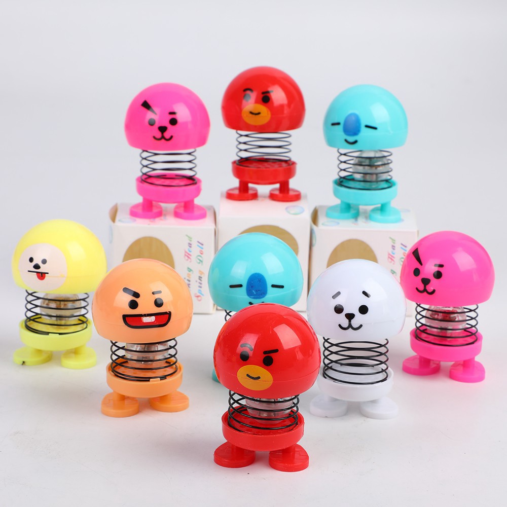 DEJI - (TANPA BOLA LED) Boneka Goyang / Goyang / Emoji doll LED Shaking Head