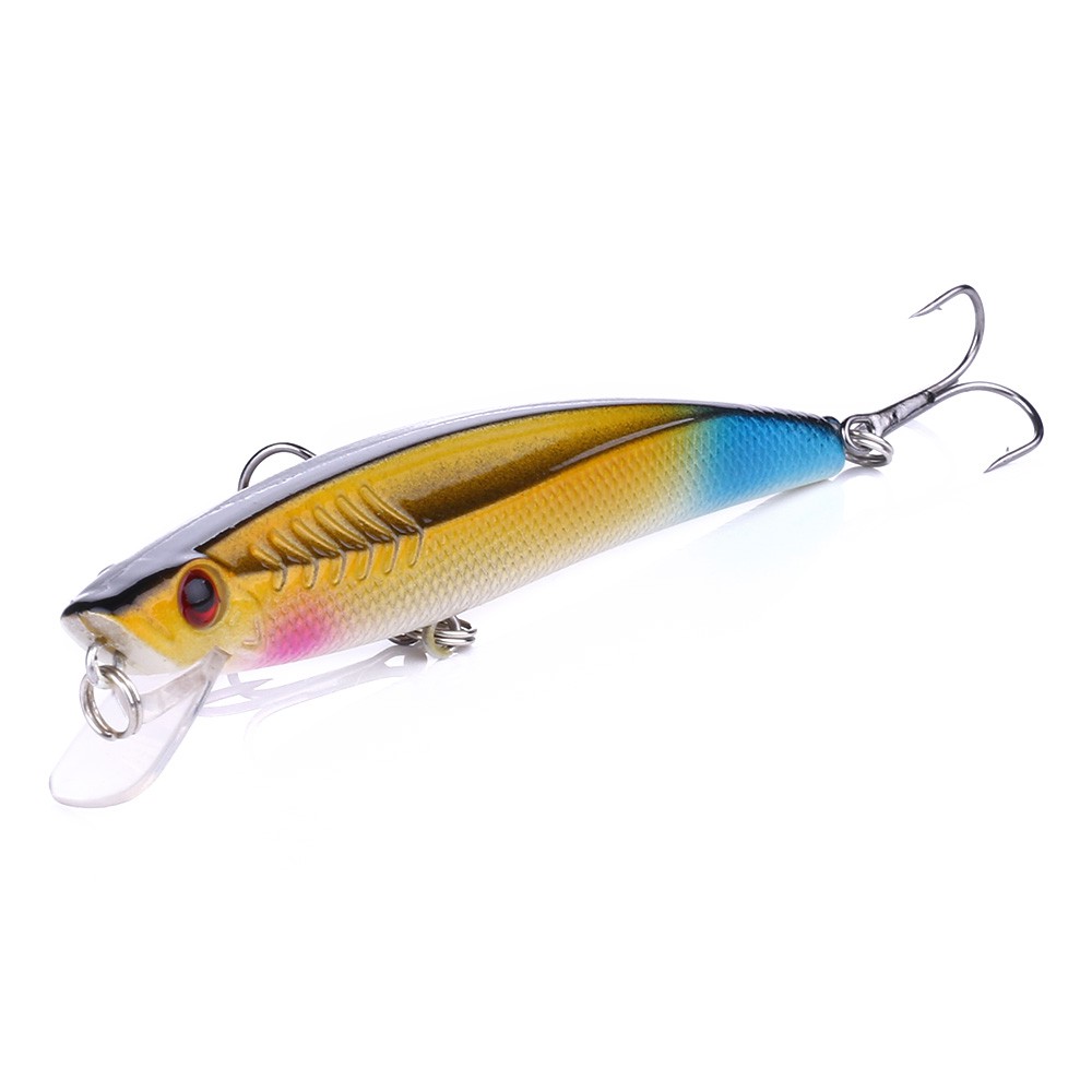 HENGJIA 8pcs 9.3cm/10.3g Minnow Umpan Pancing Swimbait Ikan Fishing Lure Topwater Bait Wobbler Kail