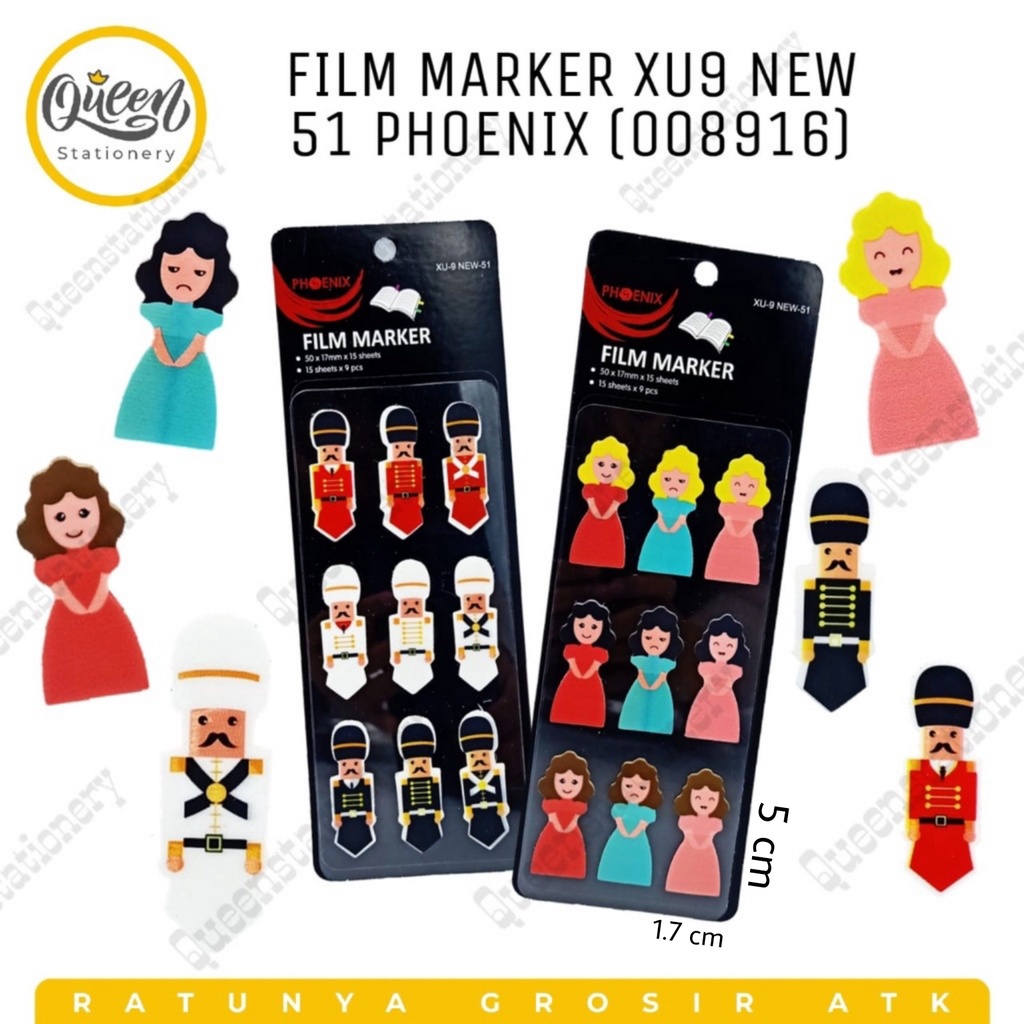 

FILM MARKER XU9 NEW 51 PHOENIX (008916) / PEMBATAS BUKU / BOOKMARKER