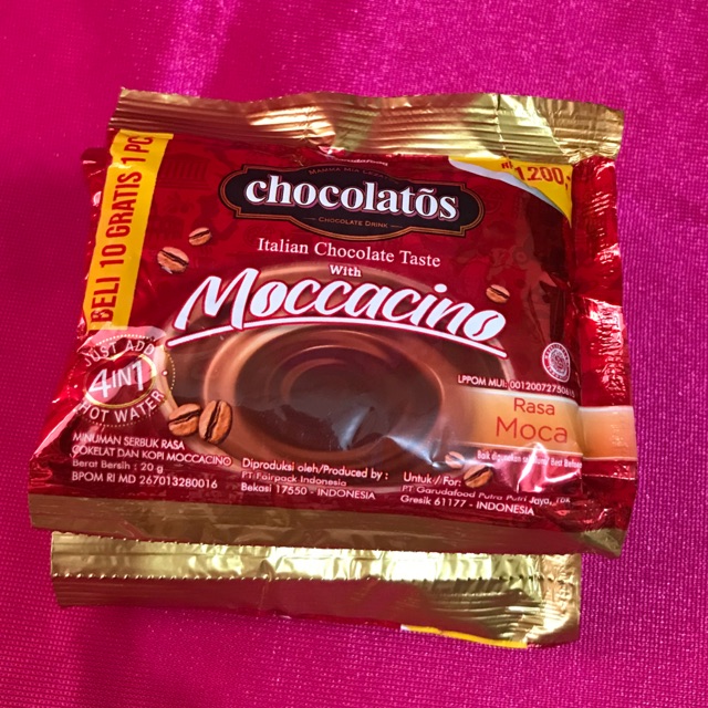 

Chocolatos Drink Coffee Moccacino 20 Gr persachet