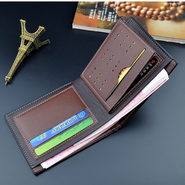 DOMPET LIPAT PRIA ORIGINAL PREMIUM DAIQISI ABU-ABU KULIT JOHAN WA431G2  SLOT BANYAK PENDEK TIPIS COWOK KEREN KARTU IMPORT MURAH KECIL MINI