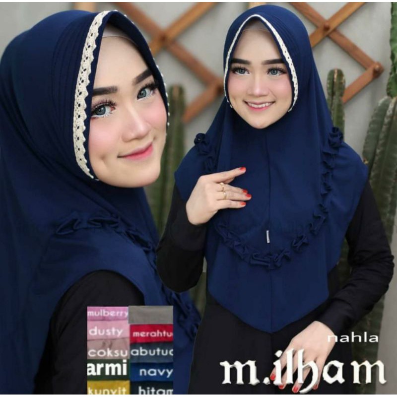 HIJAB NAHLA PED RENDA / HIJAB GOTIK / BERGO GOTIK