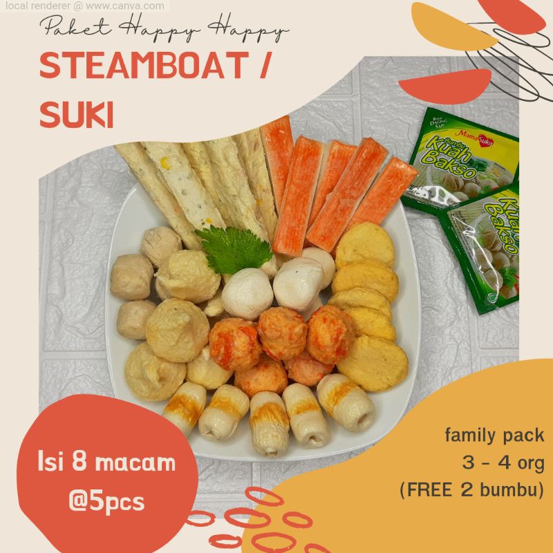 

(MALANG AREA) Paket Steamboat Kuah / Tomyam Family Pack